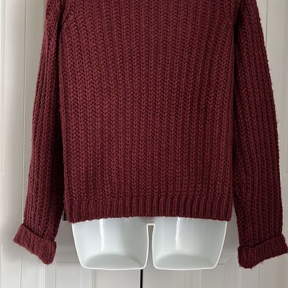 Noisy May Burgundy Crew Neck Sweater Size M - Picture 6 of 10